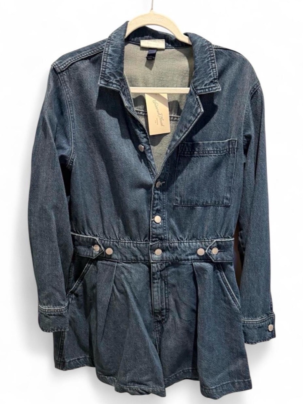 Universal Thread Dark Indigo Denim Romper Jumpsuit